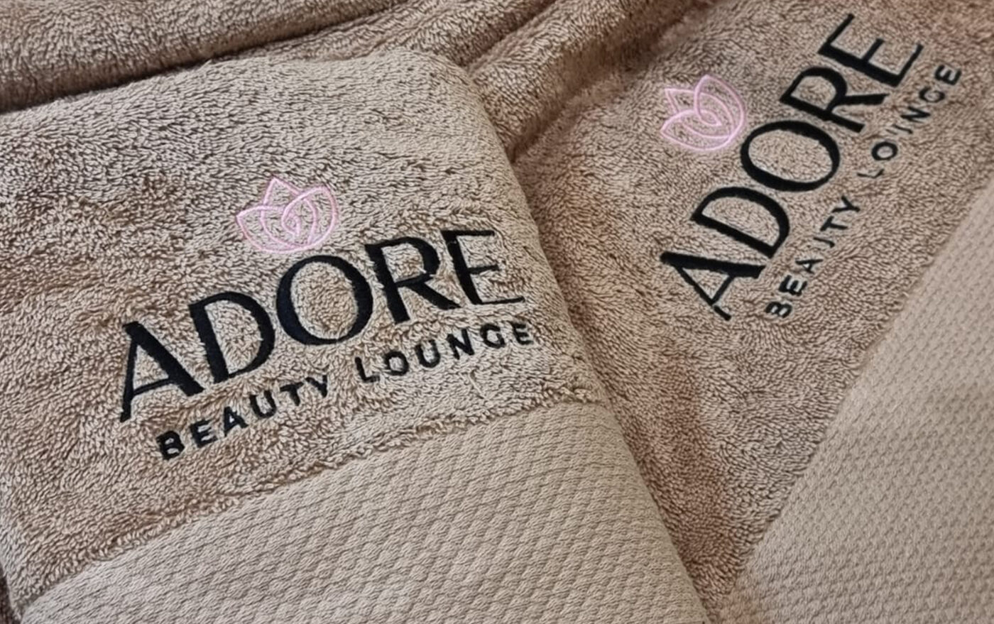 Adore's embroidered cotton towels